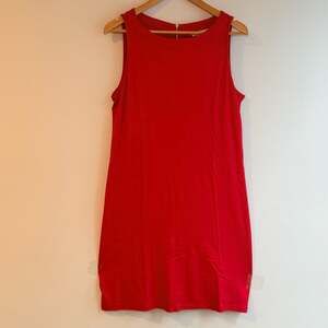 Tommy Bahama Red Tencel Modal Sleeveless Shift Dress Size Large